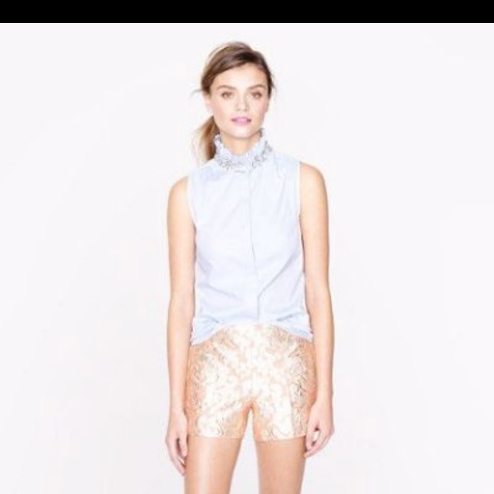 Jcrew beaded collar top